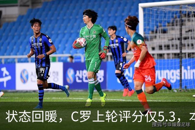 状态回暖，C罗上轮评分仅5.3，本轮8.1领跑全场